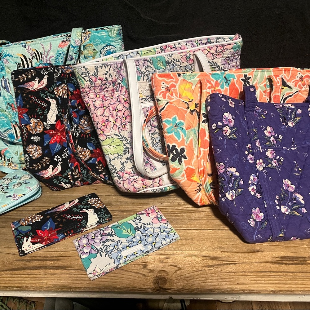 Vera Bradley Floral Tote and wallet Collection - Multicolor